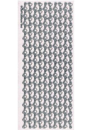 Heart Borders - Silver/Transparent WZL640