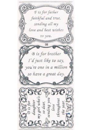 Various Verses - Silver/Trans 3008-19