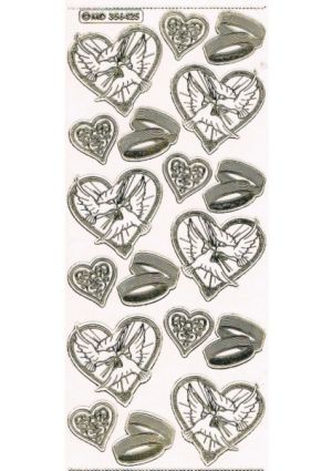 Hearts & Rings - Trans/Gold [549-18]