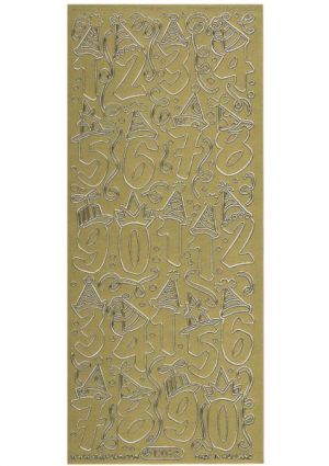 Birthday Numbers Childrens - Gold [WMS1203]