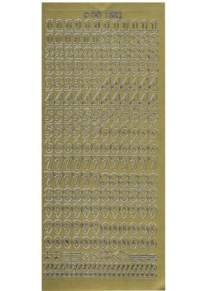 Numbers - Gold 419-01