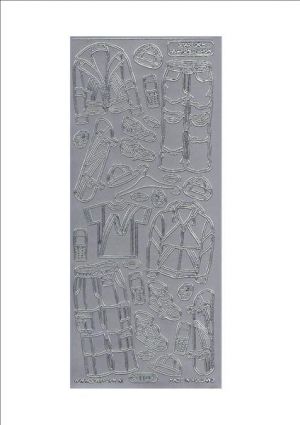 Fashion Teenage Boy Skateboard Pant -Silver [S1107S]
