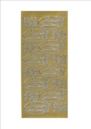Merry Christmas Oval - Gold [WJE16590]