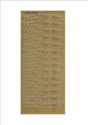 Happy Christmas - Gold 457-1