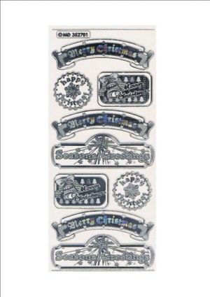 Christmas Assorted - Silver/Trans. 538-19