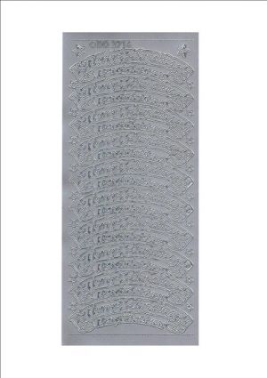 Merry Christmas Scrolls - Silver 511-02