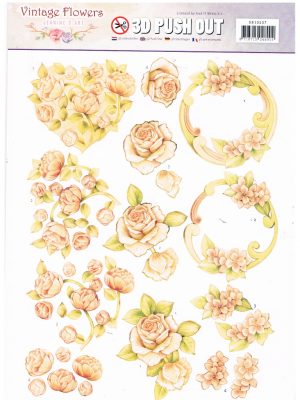 Jeanine's Art - Vintage Flowers - Romantic WFTSB10237
