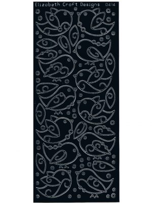 Birds Doodle Black - ECD2340