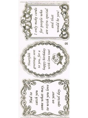 Various Verses - Gold/Trans 3005-18