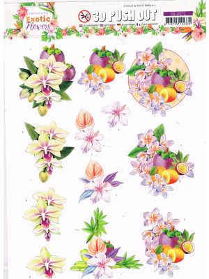 Exotic Flowers - Jeanine's Art - Purple Flowers SB10572