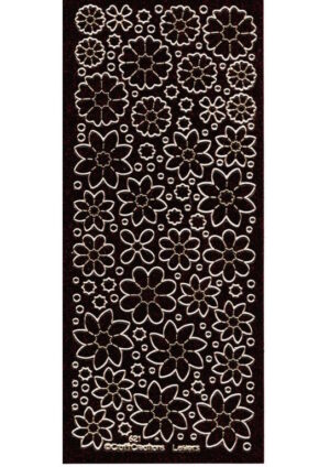 Flowers - Burgundy/Gold 562