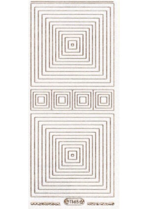 Squares assorted - Gold/Trans 1145