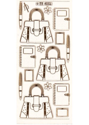 Stitch sticker - Handbags Gold/Trans CSB07-18